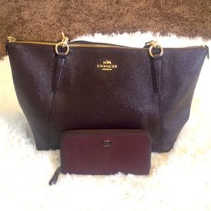 Coach handbag and wallet